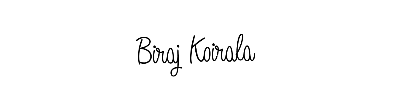 How to make Biraj Koirala signature? Angelique-Rose-font-FFP is a professional autograph style. Create handwritten signature for Biraj Koirala name. Biraj Koirala signature style 5 images and pictures png