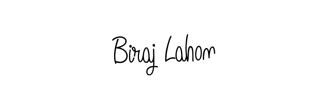 Biraj Lahon stylish signature style. Best Handwritten Sign (Angelique-Rose-font-FFP) for my name. Handwritten Signature Collection Ideas for my name Biraj Lahon. Biraj Lahon signature style 5 images and pictures png