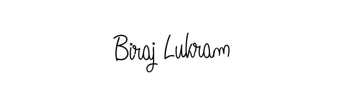 Use a signature maker to create a handwritten signature online. With this signature software, you can design (Angelique-Rose-font-FFP) your own signature for name Biraj Lukram. Biraj Lukram signature style 5 images and pictures png