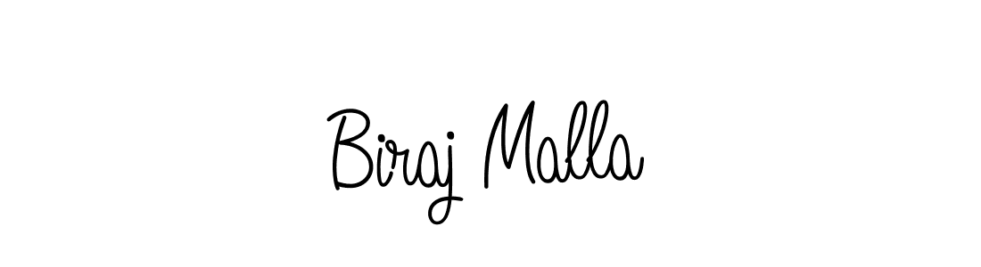 Create a beautiful signature design for name Biraj Malla. With this signature (Angelique-Rose-font-FFP) fonts, you can make a handwritten signature for free. Biraj Malla signature style 5 images and pictures png