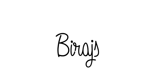 You should practise on your own different ways (Angelique-Rose-font-FFP) to write your name (Birajs) in signature. don't let someone else do it for you. Birajs signature style 5 images and pictures png