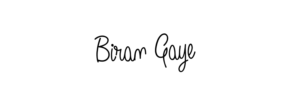 Use a signature maker to create a handwritten signature online. With this signature software, you can design (Angelique-Rose-font-FFP) your own signature for name Biran Gaye. Biran Gaye signature style 5 images and pictures png