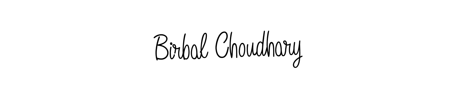 Make a beautiful signature design for name Birbal Choudhary. With this signature (Angelique-Rose-font-FFP) style, you can create a handwritten signature for free. Birbal Choudhary signature style 5 images and pictures png