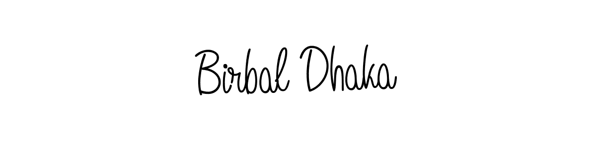Design your own signature with our free online signature maker. With this signature software, you can create a handwritten (Angelique-Rose-font-FFP) signature for name Birbal Dhaka. Birbal Dhaka signature style 5 images and pictures png