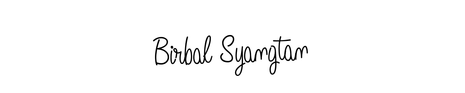 Also we have Birbal Syangtan name is the best signature style. Create professional handwritten signature collection using Angelique-Rose-font-FFP autograph style. Birbal Syangtan signature style 5 images and pictures png