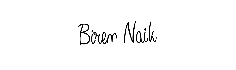 You should practise on your own different ways (Angelique-Rose-font-FFP) to write your name (Biren Naik) in signature. don't let someone else do it for you. Biren Naik signature style 5 images and pictures png