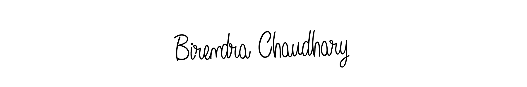 Birendra Chaudhary stylish signature style. Best Handwritten Sign (Angelique-Rose-font-FFP) for my name. Handwritten Signature Collection Ideas for my name Birendra Chaudhary. Birendra Chaudhary signature style 5 images and pictures png
