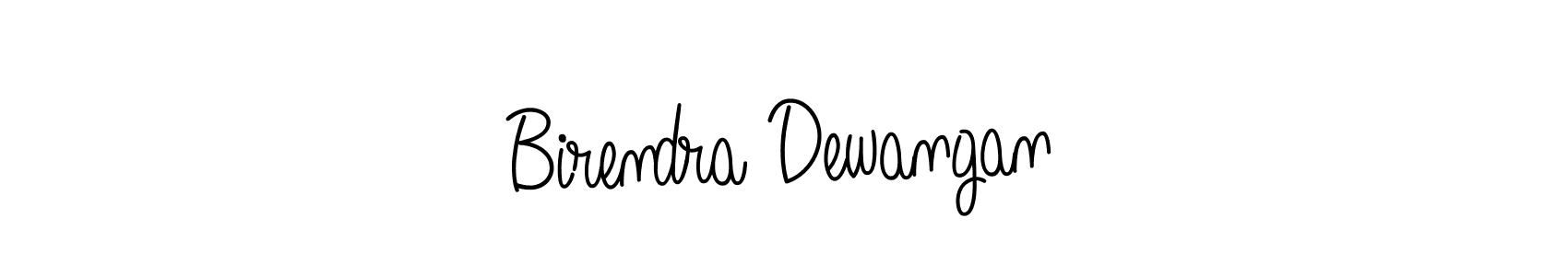 How to make Birendra Dewangan name signature. Use Angelique-Rose-font-FFP style for creating short signs online. This is the latest handwritten sign. Birendra Dewangan signature style 5 images and pictures png