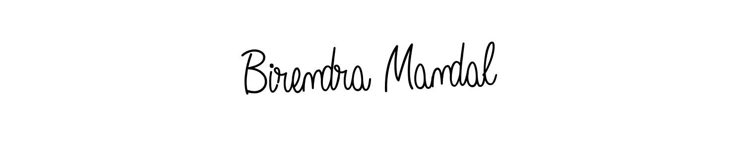 Birendra Mandal stylish signature style. Best Handwritten Sign (Angelique-Rose-font-FFP) for my name. Handwritten Signature Collection Ideas for my name Birendra Mandal. Birendra Mandal signature style 5 images and pictures png