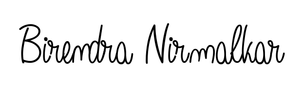 Get inspired by this graceful Angelique-Rose-font-FFP signature style for name Birendra Nirmalkar. Smooth loops and balanced proportions for everyday use. Birendra Nirmalkar signature style 5 images and pictures png