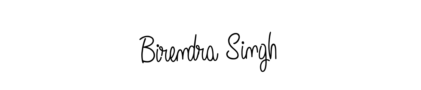 How to make Birendra Singh name signature. Use Angelique-Rose-font-FFP style for creating short signs online. This is the latest handwritten sign. Birendra Singh signature style 5 images and pictures png