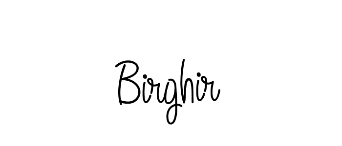 You should practise on your own different ways (Angelique-Rose-font-FFP) to write your name (Birghir) in signature. don't let someone else do it for you. Birghir signature style 5 images and pictures png