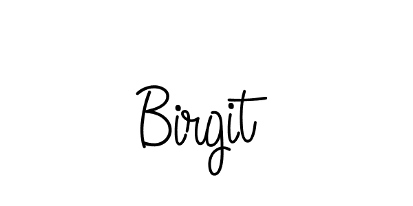 How to make Birgit name signature. Use Angelique-Rose-font-FFP style for creating short signs online. This is the latest handwritten sign. Birgit signature style 5 images and pictures png