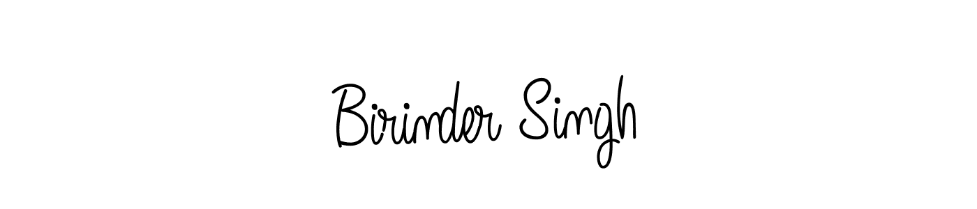 Birinder Singh stylish signature style. Best Handwritten Sign (Angelique-Rose-font-FFP) for my name. Handwritten Signature Collection Ideas for my name Birinder Singh. Birinder Singh signature style 5 images and pictures png