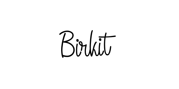 You should practise on your own different ways (Angelique-Rose-font-FFP) to write your name (Birkit) in signature. don't let someone else do it for you. Birkit signature style 5 images and pictures png