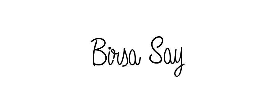 Create a beautiful signature design for name Birsa Say. With this signature (Angelique-Rose-font-FFP) fonts, you can make a handwritten signature for free. Birsa Say signature style 5 images and pictures png