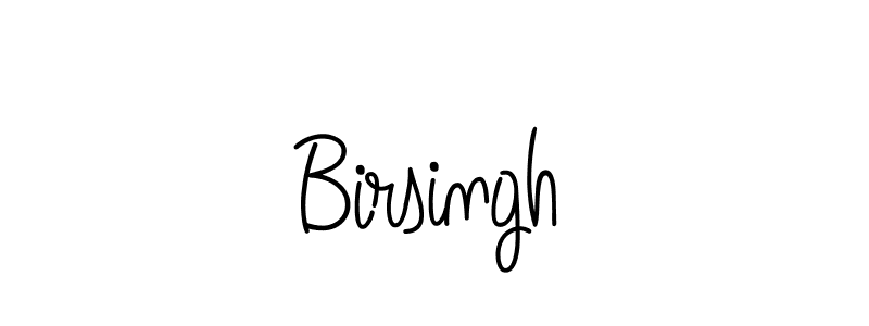 Make a beautiful signature design for name Birsingh. With this signature (Angelique-Rose-font-FFP) style, you can create a handwritten signature for free. Birsingh signature style 5 images and pictures png