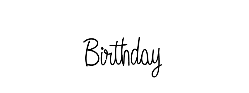 The best way (Angelique-Rose-font-FFP) to make a short signature is to pick only two or three words in your name. The name Birthday include a total of six letters. For converting this name. Birthday signature style 5 images and pictures png