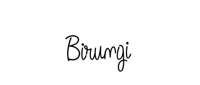 The best way (Angelique-Rose-font-FFP) to make a short signature is to pick only two or three words in your name. The name Birungi include a total of six letters. For converting this name. Birungi signature style 5 images and pictures png