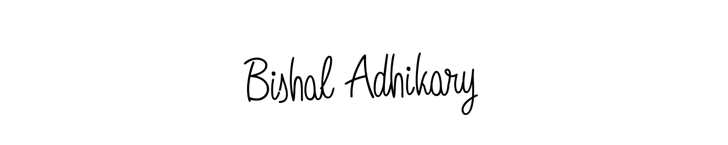 Create a beautiful signature design for name Bishal Adhikary. With this signature (Angelique-Rose-font-FFP) fonts, you can make a handwritten signature for free. Bishal Adhikary signature style 5 images and pictures png