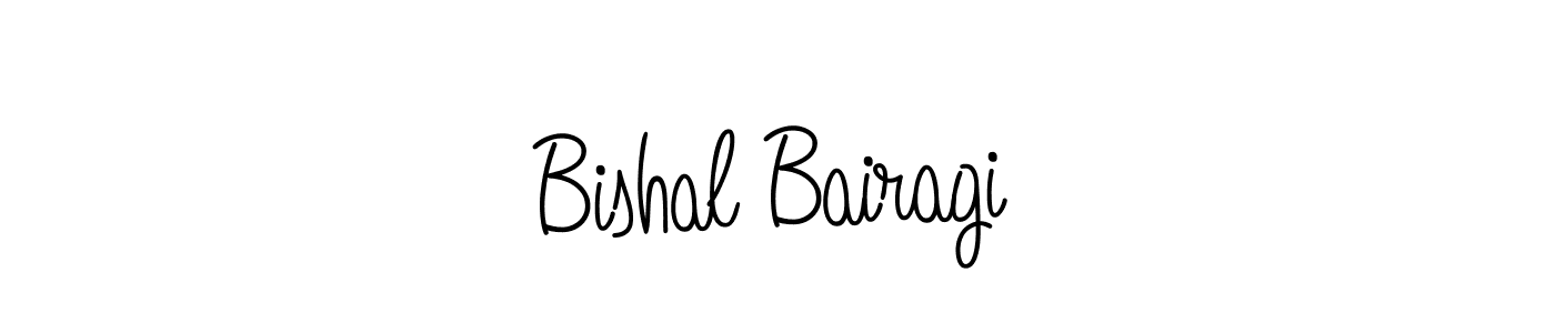 How to make Bishal Bairagi name signature. Use Angelique-Rose-font-FFP style for creating short signs online. This is the latest handwritten sign. Bishal Bairagi signature style 5 images and pictures png