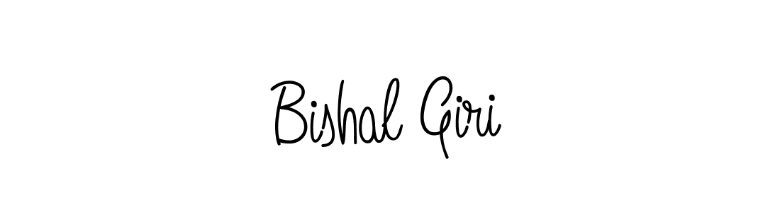 Bishal Giri stylish signature style. Best Handwritten Sign (Angelique-Rose-font-FFP) for my name. Handwritten Signature Collection Ideas for my name Bishal Giri. Bishal Giri signature style 5 images and pictures png