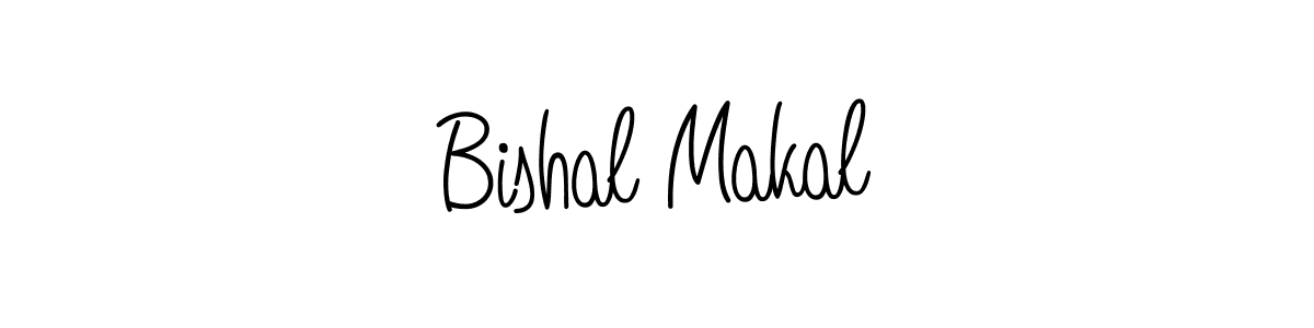 Make a beautiful signature design for name Bishal Makal. With this signature (Angelique-Rose-font-FFP) style, you can create a handwritten signature for free. Bishal Makal signature style 5 images and pictures png