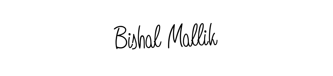 How to make Bishal Mallik name signature. Use Angelique-Rose-font-FFP style for creating short signs online. This is the latest handwritten sign. Bishal Mallik signature style 5 images and pictures png