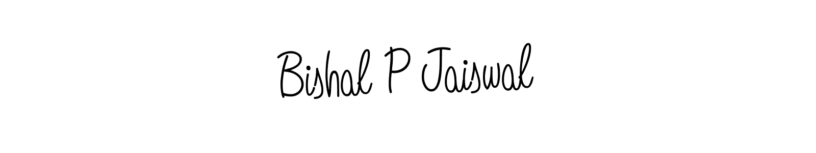 if you are searching for the best signature style for your name Bishal P Jaiswal. so please give up your signature search. here we have designed multiple signature styles  using Angelique-Rose-font-FFP. Bishal P Jaiswal signature style 5 images and pictures png