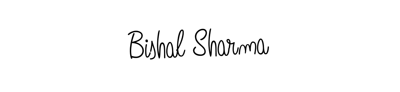 How to make Bishal Sharma signature? Angelique-Rose-font-FFP is a professional autograph style. Create handwritten signature for Bishal Sharma name. Bishal Sharma signature style 5 images and pictures png