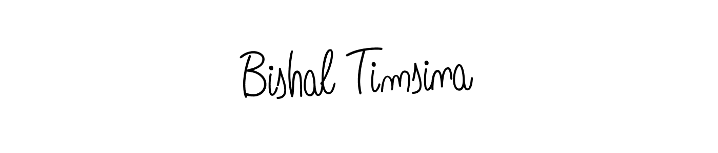Best and Professional Signature Style for Bishal Timsina. Angelique-Rose-font-FFP Best Signature Style Collection. Bishal Timsina signature style 5 images and pictures png