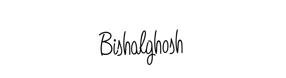 Use a signature maker to create a handwritten signature online. With this signature software, you can design (Angelique-Rose-font-FFP) your own signature for name Bishalghosh. Bishalghosh signature style 5 images and pictures png