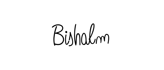 The best way (Angelique-Rose-font-FFP) to make a short signature is to pick only two or three words in your name. The name Bishalm include a total of six letters. For converting this name. Bishalm signature style 5 images and pictures png