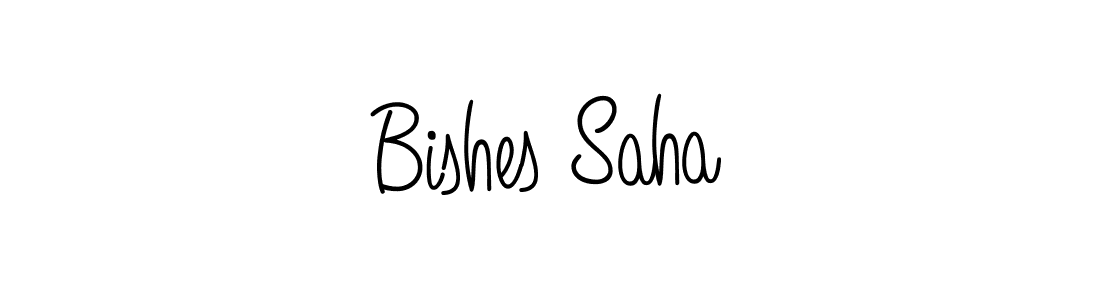 Create a beautiful signature design for name Bishes Saha. With this signature (Angelique-Rose-font-FFP) fonts, you can make a handwritten signature for free. Bishes Saha signature style 5 images and pictures png