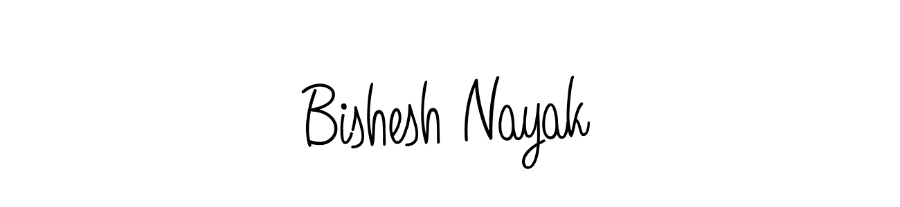 Design your own signature with our free online signature maker. With this signature software, you can create a handwritten (Angelique-Rose-font-FFP) signature for name Bishesh Nayak. Bishesh Nayak signature style 5 images and pictures png