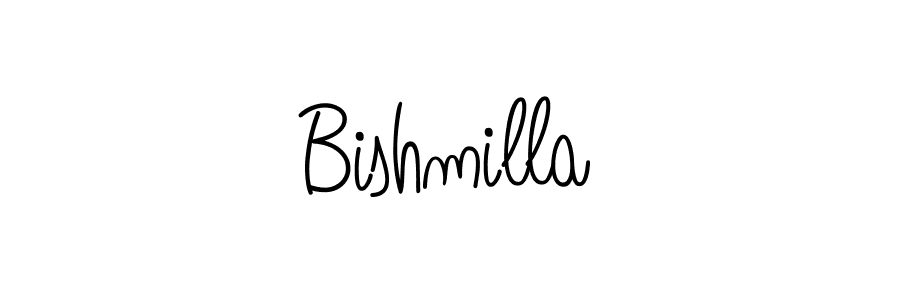 Bishmilla stylish signature style. Best Handwritten Sign (Angelique-Rose-font-FFP) for my name. Handwritten Signature Collection Ideas for my name Bishmilla. Bishmilla signature style 5 images and pictures png