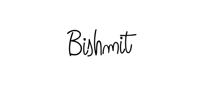 You should practise on your own different ways (Angelique-Rose-font-FFP) to write your name (Bishmit) in signature. don't let someone else do it for you. Bishmit signature style 5 images and pictures png