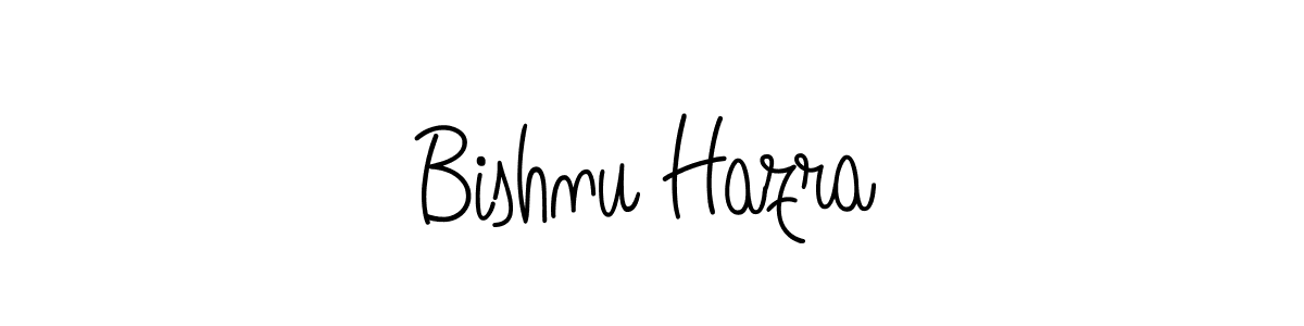 You should practise on your own different ways (Angelique-Rose-font-FFP) to write your name (Bishnu Hazra) in signature. don't let someone else do it for you. Bishnu Hazra signature style 5 images and pictures png