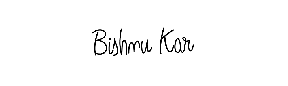 Design your own signature with our free online signature maker. With this signature software, you can create a handwritten (Angelique-Rose-font-FFP) signature for name Bishnu Kar. Bishnu Kar signature style 5 images and pictures png