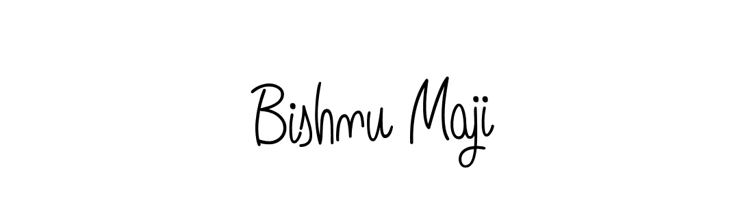 How to make Bishnu Maji signature? Angelique-Rose-font-FFP is a professional autograph style. Create handwritten signature for Bishnu Maji name. Bishnu Maji signature style 5 images and pictures png