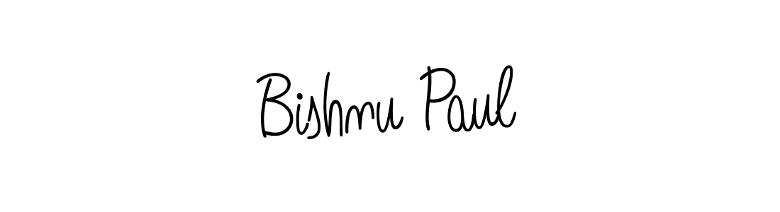 You should practise on your own different ways (Angelique-Rose-font-FFP) to write your name (Bishnu Paul) in signature. don't let someone else do it for you. Bishnu Paul signature style 5 images and pictures png