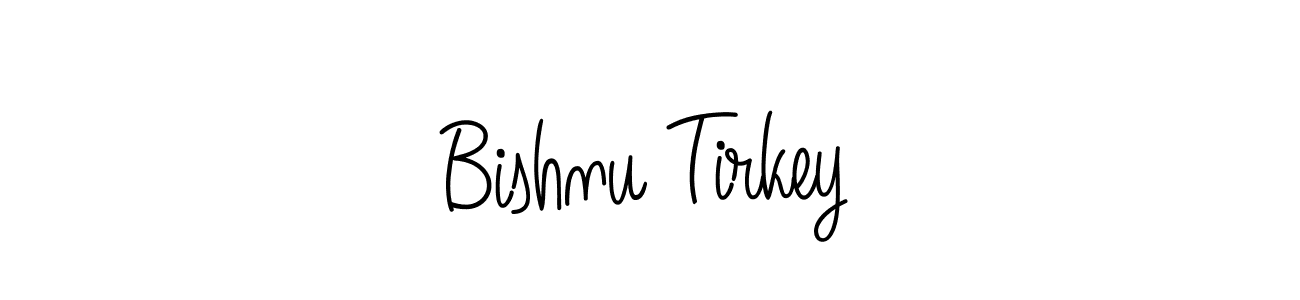 How to make Bishnu Tirkey signature? Angelique-Rose-font-FFP is a professional autograph style. Create handwritten signature for Bishnu Tirkey name. Bishnu Tirkey signature style 5 images and pictures png