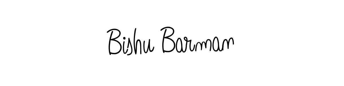 Make a beautiful signature design for name Bishu Barman. With this signature (Angelique-Rose-font-FFP) style, you can create a handwritten signature for free. Bishu Barman signature style 5 images and pictures png