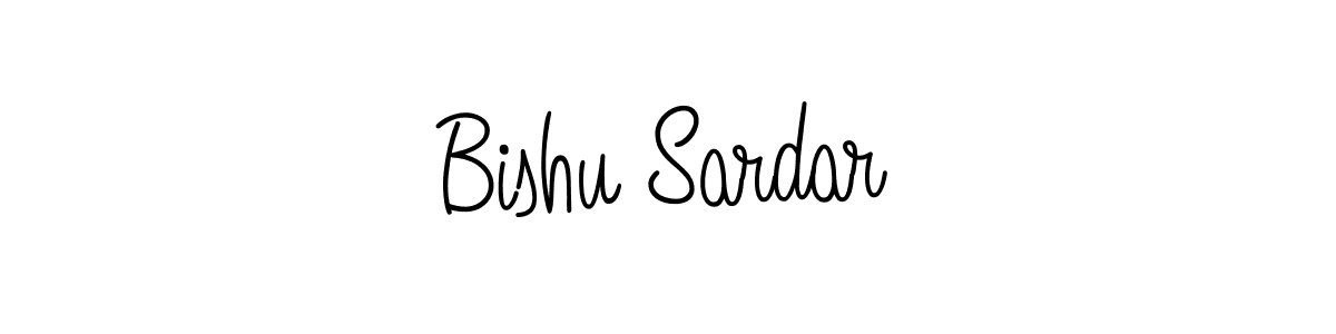 How to make Bishu Sardar name signature. Use Angelique-Rose-font-FFP style for creating short signs online. This is the latest handwritten sign. Bishu Sardar signature style 5 images and pictures png