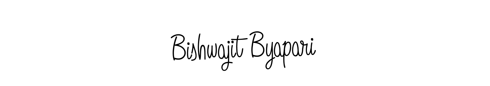 Create a beautiful signature design for name Bishwajit Byapari. With this signature (Angelique-Rose-font-FFP) fonts, you can make a handwritten signature for free. Bishwajit Byapari signature style 5 images and pictures png