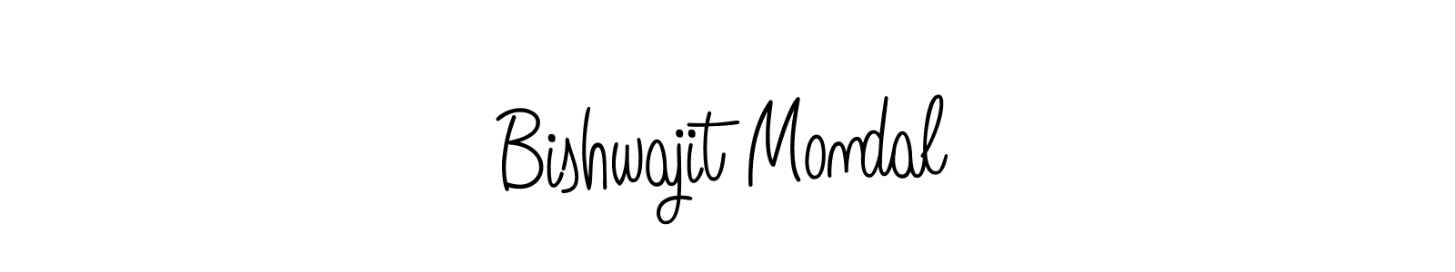 The best way (Angelique-Rose-font-FFP) to make a short signature is to pick only two or three words in your name. The name Bishwajit Mondal include a total of six letters. For converting this name. Bishwajit Mondal signature style 5 images and pictures png