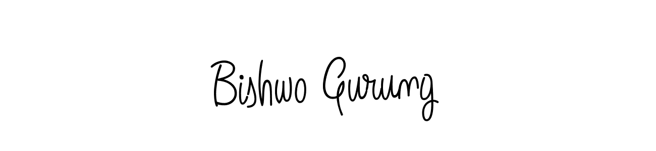 Here are the top 10 professional signature styles for the name Bishwo Gurung. These are the best autograph styles you can use for your name. Bishwo Gurung signature style 5 images and pictures png