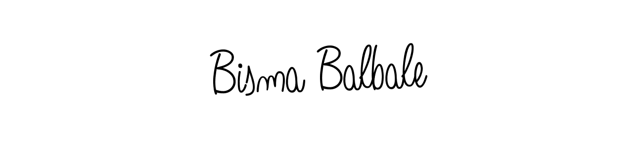 Use a signature maker to create a handwritten signature online. With this signature software, you can design (Angelique-Rose-font-FFP) your own signature for name Bisma Balbale. Bisma Balbale signature style 5 images and pictures png