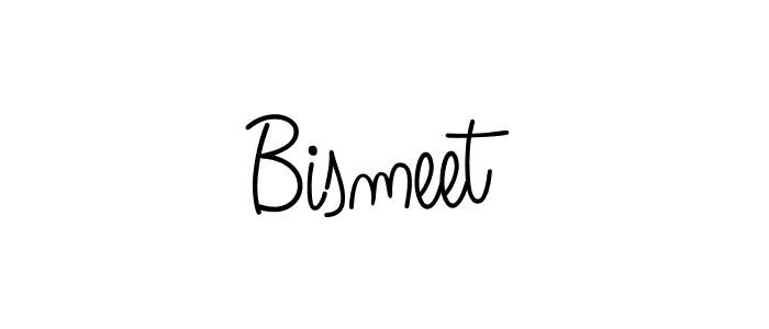 Design your own signature with our free online signature maker. With this signature software, you can create a handwritten (Angelique-Rose-font-FFP) signature for name Bismeet. Bismeet signature style 5 images and pictures png