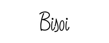 Looking for an artistic signature for Bisoi? The Angelique-Rose-font-FFP calligraphy style gives a sophisticated flow suitable for business cards and emails. Bisoi signature style 5 images and pictures png